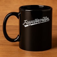 Fayetteville Arkansas 11oz C Handle Ceramic Mug