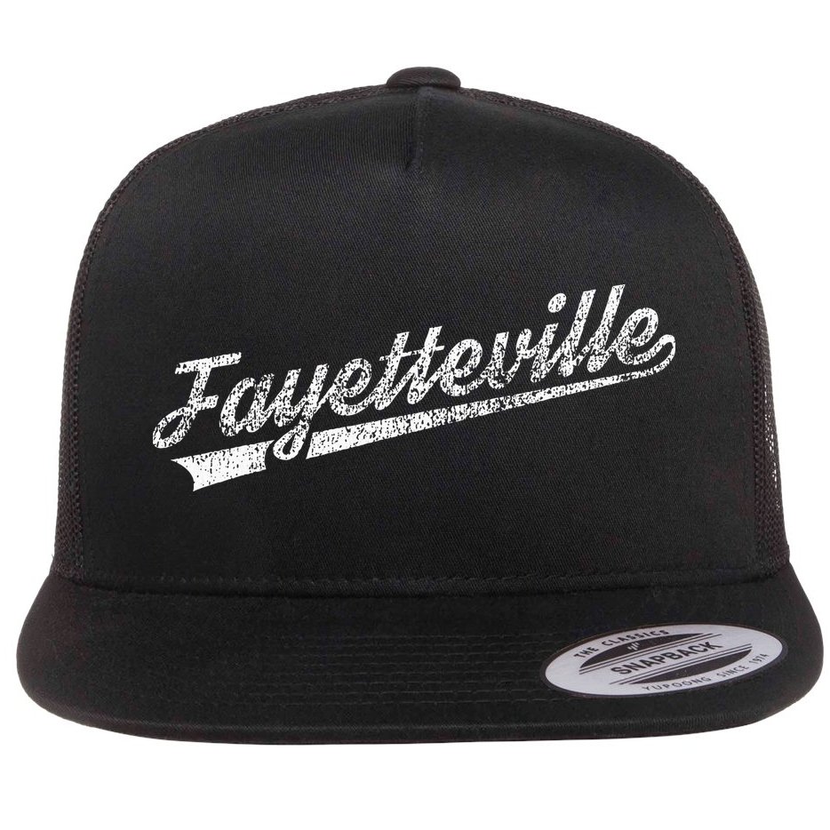 Fayetteville Arkansas Flat Bill Trucker Hat