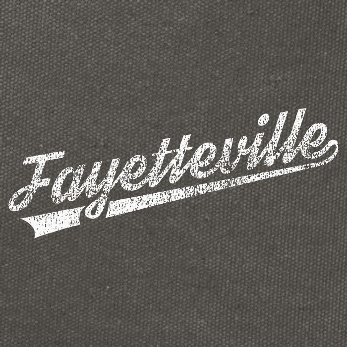 Fayetteville Arkansas Cotton Canvas Backpack