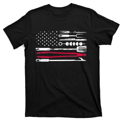 Funny American Flag Grilling Tools BBQ Grill Barbecue Tool T-Shirt