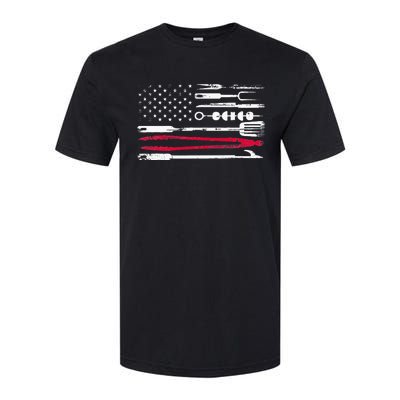 Funny American Flag Grilling Tools BBQ Grill Barbecue Tool Softstyle® CVC T-Shirt