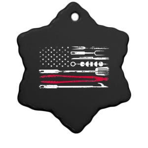 Funny American Flag Grilling Tools BBQ Grill Barbecue Tool Ceramic Star Ornament