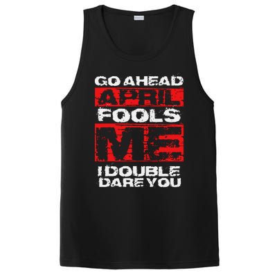 Funny April Fools Day Quote Joke April 1st PosiCharge Competitor Tank