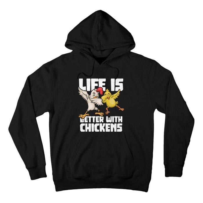 Funny Animal Farmer Kids Dabbing Rooster Dab Hen Chicken Hoodie