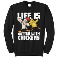 Funny Animal Farmer Kids Dabbing Rooster Dab Hen Chicken Sweatshirt