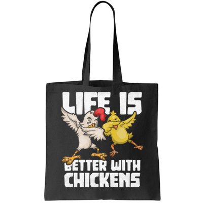 Funny Animal Farmer Kids Dabbing Rooster Dab Hen Chicken Tote Bag