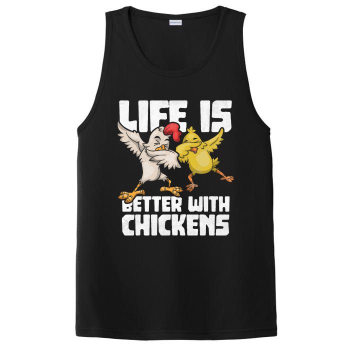 Funny Animal Farmer Kids Dabbing Rooster Dab Hen Chicken PosiCharge Competitor Tank