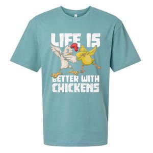 Funny Animal Farmer Kids Dabbing Rooster Dab Hen Chicken Sueded Cloud Jersey T-Shirt