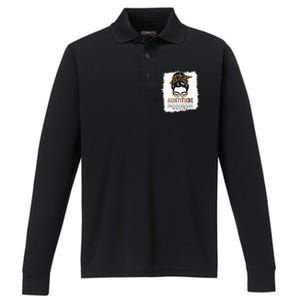 Funny Aun For Women Dont Mess With My Nephew Or Niece Performance Long Sleeve Polo