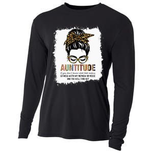 Funny Aun For Women Dont Mess With My Nephew Or Niece Cooling Performance Long Sleeve Crew