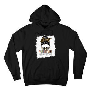 Funny Aun For Women Dont Mess With My Nephew Or Niece Tall Hoodie