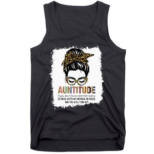 Funny Aun For Women Dont Mess With My Nephew Or Niece Tank Top