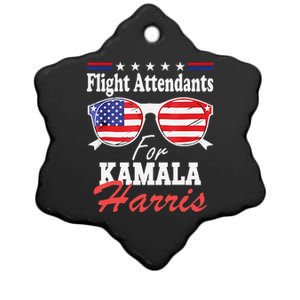 Flight Attendants For Kamala Harris 2024 For President Ceramic Star Ornament