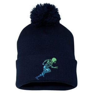 Football American Football Pom Pom 12in Knit Beanie