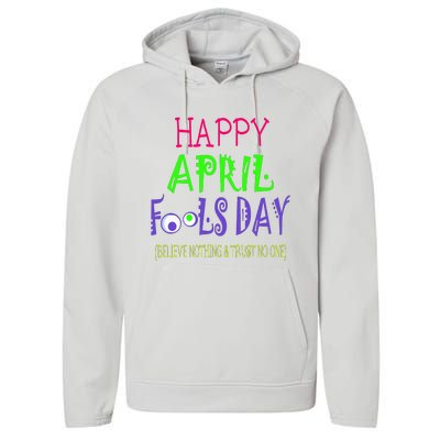 Funny April Fools Day April 1st Joke Pranks Performance Fleece Hoodie