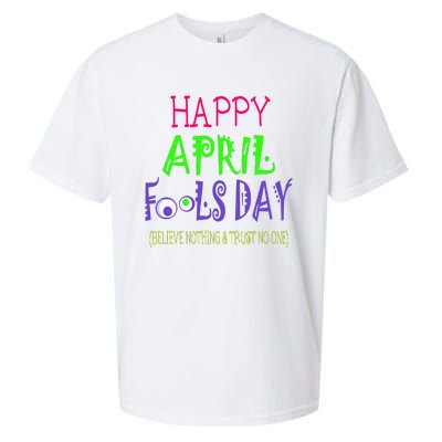 Funny April Fools Day April 1st Joke Pranks Sueded Cloud Jersey T-Shirt