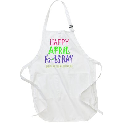 Funny April Fools Day April 1st Joke Pranks Full-Length Apron With Pockets