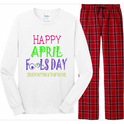 Funny April Fools Day April 1st Joke Pranks Long Sleeve Pajama Set