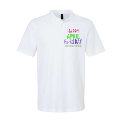 Funny April Fools Day April 1st Joke Pranks Softstyle Adult Sport Polo