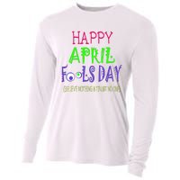 Funny April Fools Day April 1st Joke Pranks Cooling Performance Long Sleeve Crew