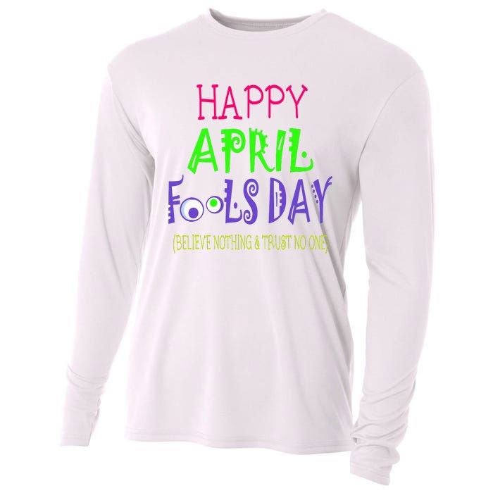 Funny April Fools Day April 1st Joke Pranks Cooling Performance Long Sleeve Crew