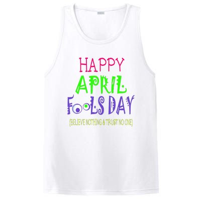 Funny April Fools Day April 1st Joke Pranks PosiCharge Competitor Tank