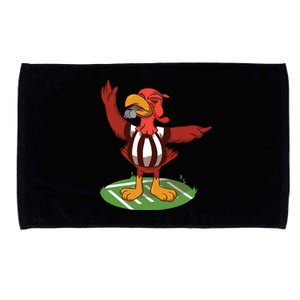 Funny American Football Referee Whitehat Turkey Football Cool Gift Microfiber Hand Towel