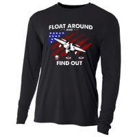 Float Around & Find Out Chinese Spy Balloon & UFOs USA Flag Cooling Performance Long Sleeve Crew