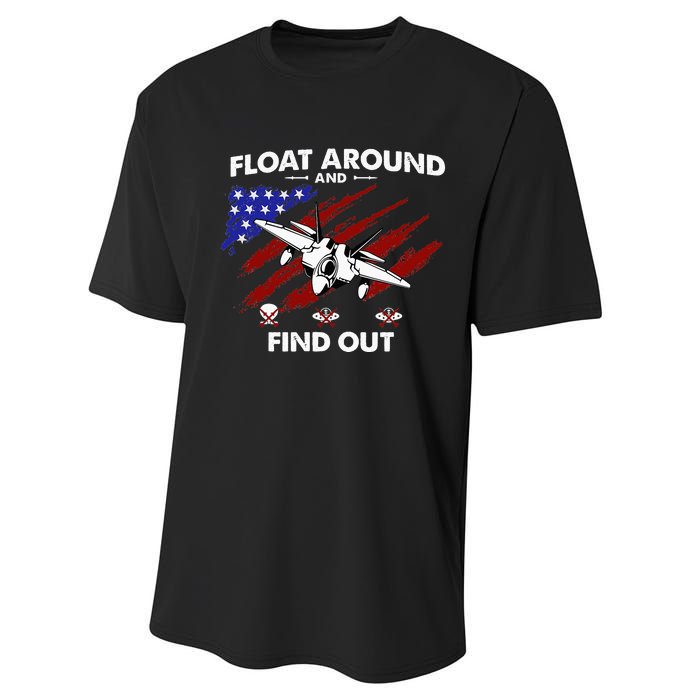 Float Around & Find Out Chinese Spy Balloon & UFOs USA Flag Performance Sprint T-Shirt