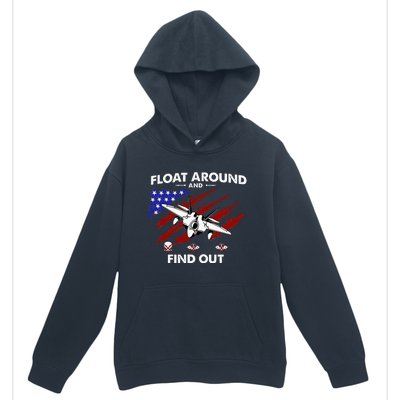 Float Around & Find Out Chinese Spy Balloon & UFOs USA Flag Urban Pullover Hoodie