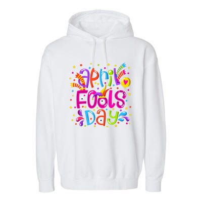 Funny April Fools Day Garment-Dyed Fleece Hoodie