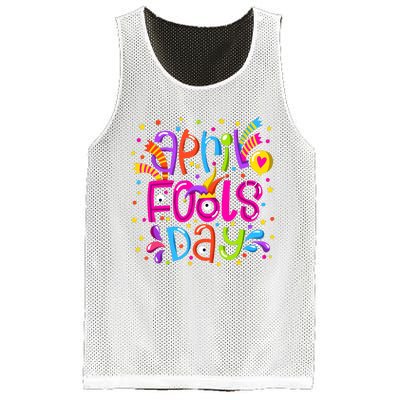 Funny April Fools Day Mesh Reversible Basketball Jersey Tank