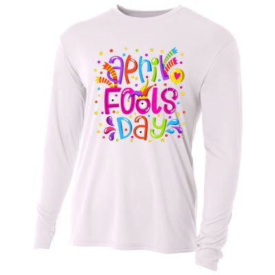 Funny April Fools Day Cooling Performance Long Sleeve Crew