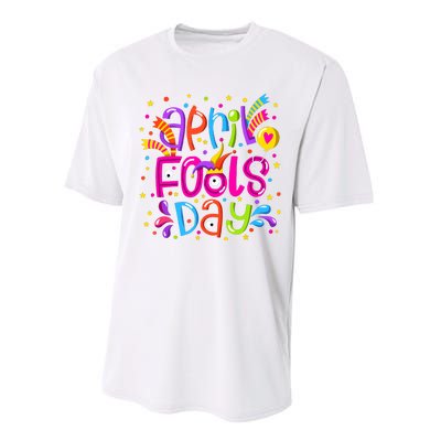 Funny April Fools Day Performance Sprint T-Shirt