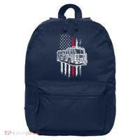 Fireman American Flag Firefighter Fire Truck 16 in Basic Backpack