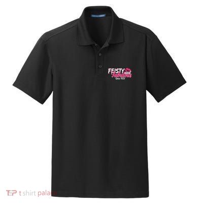 Feisty And Fabulous Since 1935 90th Birthday Dry Zone Grid Polo