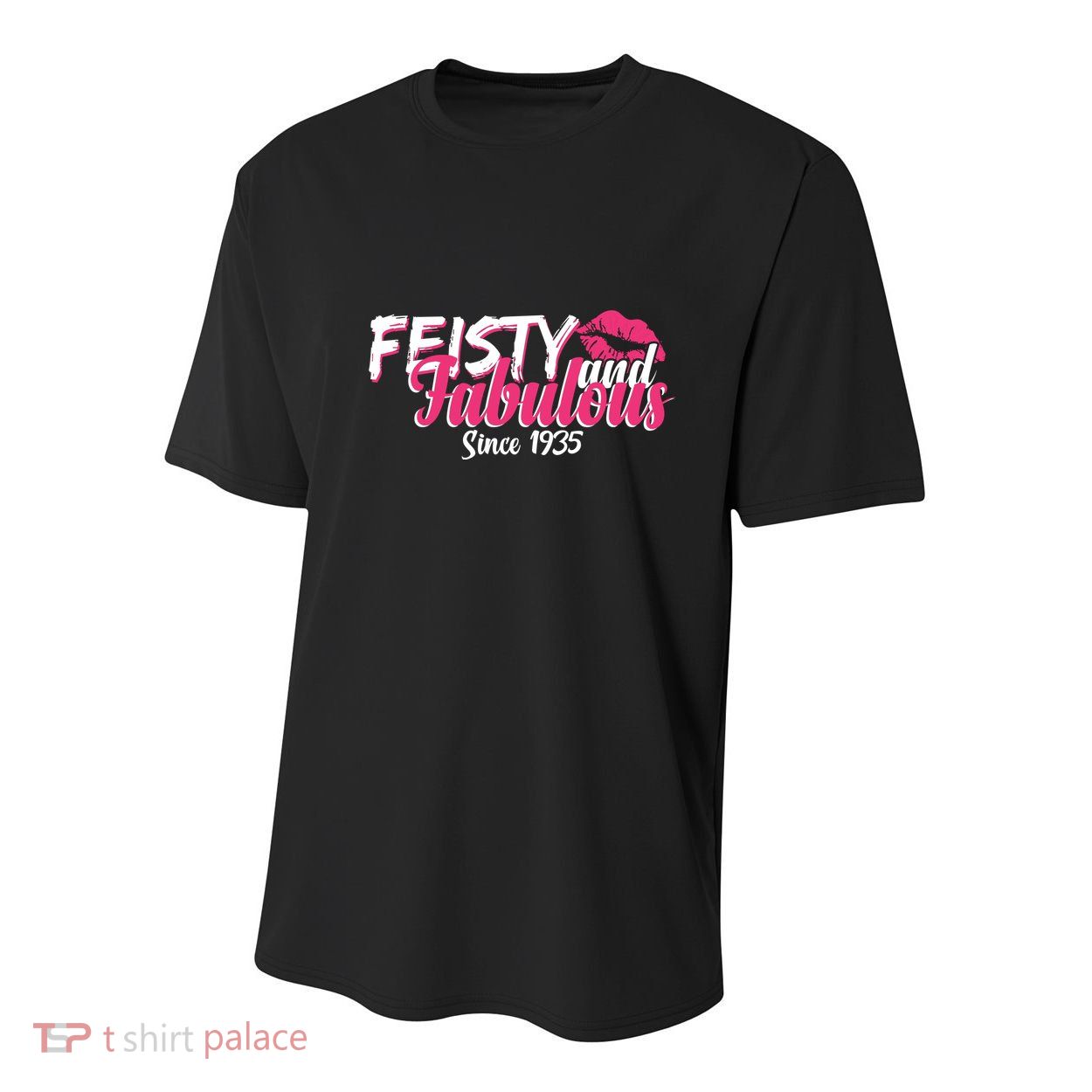 Feisty And Fabulous Since 1935 90th Birthday Youth Performance Sprint T-Shirt