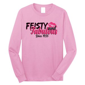 Feisty And Fabulous Since 1935 90th Birthday Long Sleeve Shirt