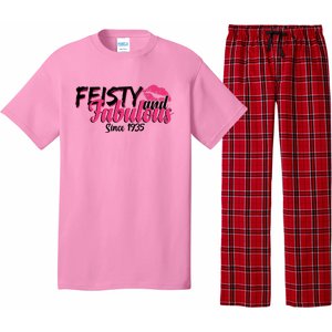 Feisty And Fabulous Since 1935 90th Birthday Pajama Set