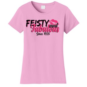 Feisty And Fabulous Since 1935 90th Birthday Women's T-Shirt