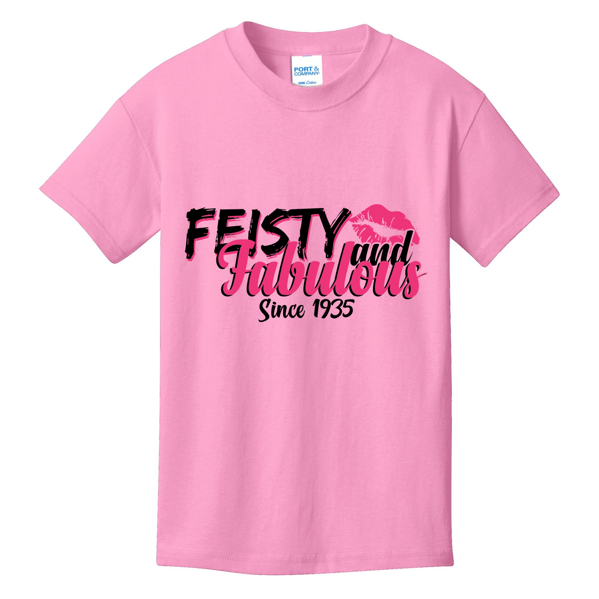 Feisty And Fabulous Since 1935 90th Birthday Kids T-Shirt