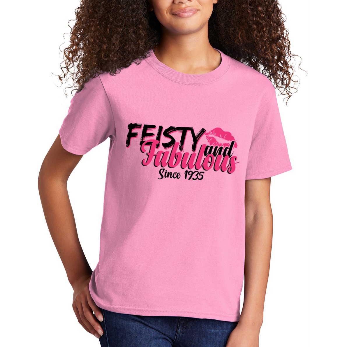 Feisty And Fabulous Since 1935 90th Birthday Kids T-Shirt