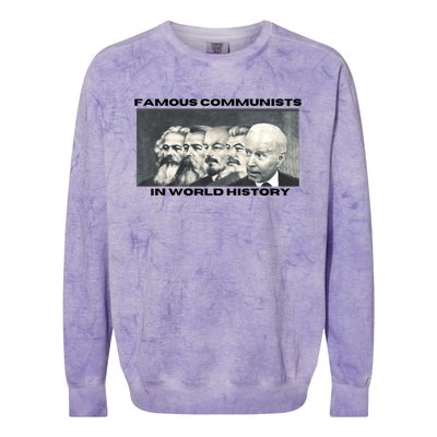 Funny AntiBiden Famous Communists In World History Colorblast Crewneck Sweatshirt