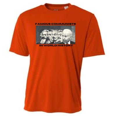 Funny AntiBiden Famous Communists In World History Cooling Performance Crew T-Shirt