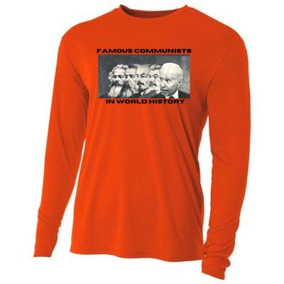 Funny AntiBiden Famous Communists In World History Cooling Performance Long Sleeve Crew