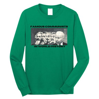 Funny AntiBiden Famous Communists In World History Long Sleeve Shirt