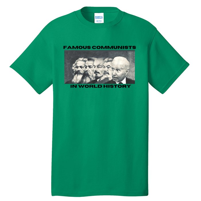 Funny AntiBiden Famous Communists In World History Tall T-Shirt