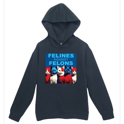 Felines Against Felons Urban Pullover Hoodie