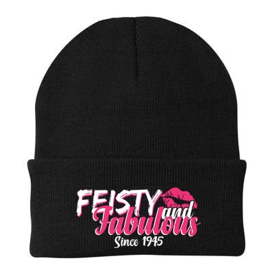 Feisty And Fabulous Since 1945 80th Birthday Beanie