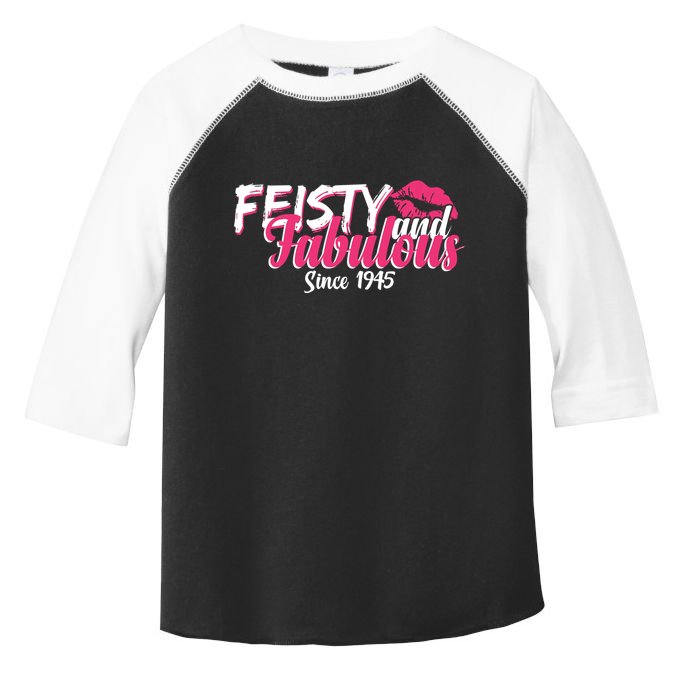 Feisty And Fabulous Since 1945 80th Birthday Toddler Fine Jersey T-Shirt